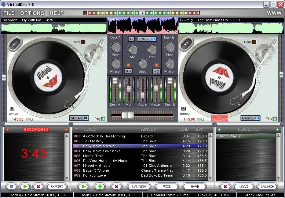 Virtual DJ Prophet Turntable Mixing Studio Software for DJs